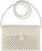 FUNDI White Pearl Purse Shoulder Bag for Women Purse Pearl Beaded Clutch Bag Crossbody Beaded Clutch Evening Bag for Prom Party Wedding Date...