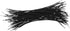 Mandala Crafts Black Barbed Elastic Barbed Cord - 50 Round 9” Craft Elastic Party Hats Elastics Cord with Metal Ends for Elastic Mask Strings Menu...