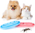 2 Pieces Cat Food Bowls Basic Dog Bowls Plastic Double Pet Food Water Bowls Feeding Bowl Tray Cat Eating and Drinking Bowl No Spill for Cats Dogs ...