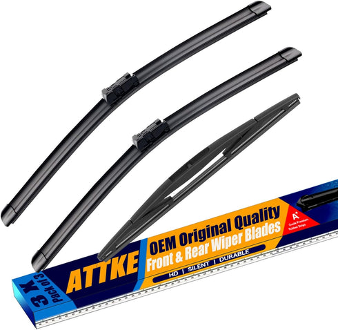 3 Wipers Front Windscreen Wiper Blades 26" + 20", Rear Windscreen Wiper Blades 14", for Subaru Ascent 2019 2020 2021 2022/OE Original Quality (set...