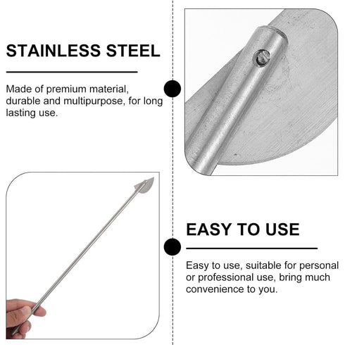 iplusmile Stainless Steel Mixing Paddle, Lab Stirring Tool, Laboratory Stirring Rod for Chemistry Science Experimental Flask Stirring Bar Lab Stir...