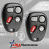 Car Key Fob Keyless Entry Remote fits 2001-2005 Chevy Impala Monte Carlo / 2004 Pontiac Grand Prix (KOBLEAR1XT, 10443537), Set of 2...