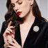 Fashion Elegant Pearl Crystal Snowflake Brooch Pin for Women Girls Wedding Soiree Party Jewelry...