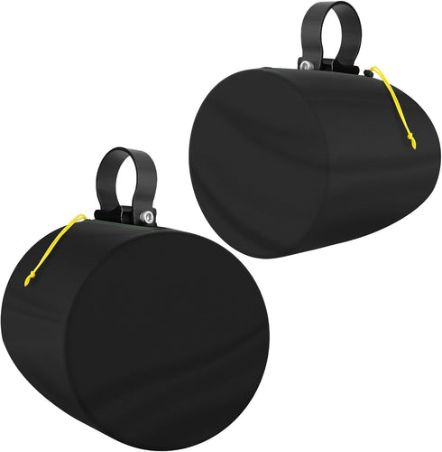 2 Packs Boat Speaker Cover, 600D Oxford Cloth Marine Wakeboard Tower Speaker Cover Waterproof, UV Resistant, Dustproof(H 9.5" x W 9.5" x D 11.4")...