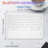 Bluetooth Keyboard, Slim 7 Colors Backlit Wireless Bluetooth Keyboard with Touchpad Built in Rechargeable Battery for iOS Android Windows Tablets ...