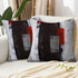 Red and Grey Abstract Art Pillow Cover, Modern Black White Wall Decorative Throw Pillows Cushion Cover for Bedroom Sofa Living Room 18 x 18 Inch S...