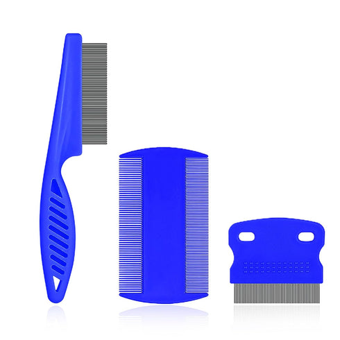 3 Packs Flea Comb for Dogs Tick Comb Flea Comb for Cats Lice Comb Dandruff Comb Kitten Flea Comb Hair Lice Comb Fine Tooth Hair Combs for Puppy Fl...