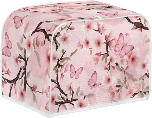 Mumeson Pink Butterfly Toaster Protection Cover Kitchen Accessories Decor Bread Maker Oven Protector Covers 2 Slice Toaster Cover,Small Appliance ...