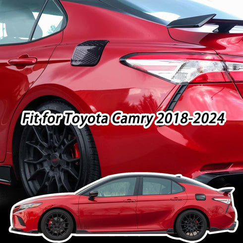 CKE for 8th Gen Camry Compatible with Toyota Camry 2024 2023 2022 2021 2020 2019 2018 Accessories Car Fuel Tank Cover Trim Oil Gas Cap Exterior De...