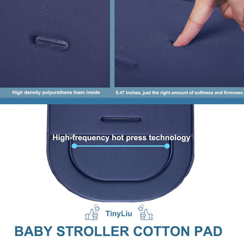 Baby Stroller Seat Liner for Stroller Universal Baby Stroller Cooling Cotton Pad Infant Car Stroller Accessories Breathable Mat for Pushchair Car ...