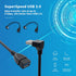 Antrader USB 3.0 Right Angle 90 Degree UP & Down Extension Cable Male to Female Converter Data Adapter Cord 2 Pairs...