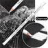qianshan 2 Pcs Black White Color Charcoal Pencils, Professional Hight Quality Sketch Highlight Charcoal Wooden Pencils for Artist Drawing, Sketchi...