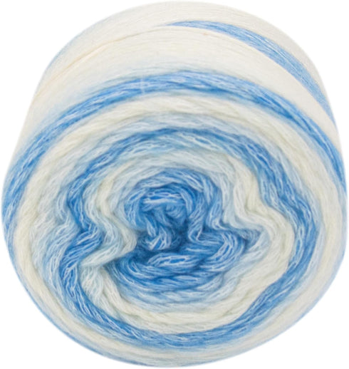 Cake Yarn,Gradient Color Cotton Gradient Yarn, Jumbo Knitting Yarn?Ideal Rainbow Yarn for Crocheting and Knitting,3.5oz?240yd?Misty Blue......
