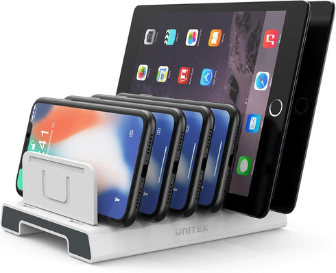 Unitek Adjustable Universal Multi Device Organizer Dock Stand Holder Compatible for iPhone, iPad, Kindle, Fire Tablet, Samsung Galaxy, Google Nexu...