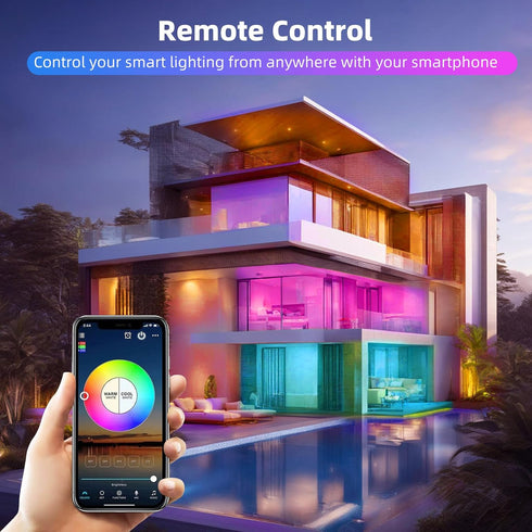 Smart Light Bulbs, WiFi Bluetooth Dimmable LED RGB Light Bulbs, Full Color Changing Light Bulb Smart Light Bulbs Compatible with Alexa & Google As...