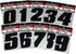 DD43B-9 Black 4" High-Gloss Precision Die Cut Vinyl Number 9, 3 Pack...