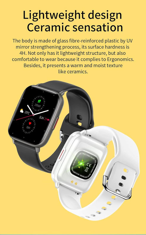 Smart Watch for Men Women Fitness Tracker with Heart Rate Sleep Monitor Step Tracker IP68 Waterproof Pedometer 24 Sport Modes Smartwatch for Andro...