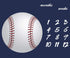 Baseball Theme Baby Monthly Milestone Blanket 48x40in Age Growth Tracker Baby Shower Nursery Blanket Newmom Gift with Bonus Marker LHFS827...