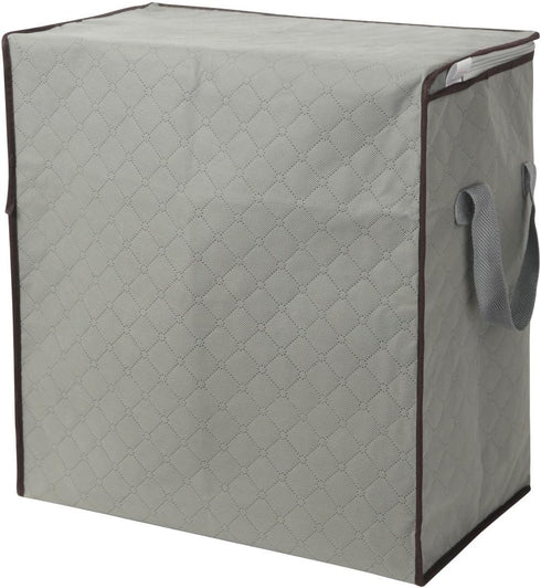 2 Pack Foldable Erect Storage Bags Under Bed Closet Organizer 18 x 11 x 19 inch (L x W x H) - for Quilt Blanket Pillow Clothes Bedding - Clear Win...