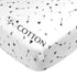 American Baby Company 100% Natural Cotton Fitted Crib Sheet 52" x 28" - Soft, Breathable, Hypoallergenic & Gentle Toddler Bed Sheet, Silver Black ...