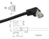 SinLoon RJ45 Ethernet Adapter Cable 90 Angle Right Male to Famale Ethernet Switch Adapter Cable for CAT 5/CAT 6 LAN Ethernet Socket Connector Adap...