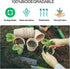 JERIA 50-Pack 3.15 Inch Peat Pots for Seedling with 50 Pcs Plant Labels,Outdoor Garden Germination Nursery Pots,Biodegradable Seed Starter Pots Ki...