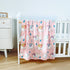 AMROSE Ultra Soft Baby Minky Blanket, Lightweight Skin-Friendly Micro Fleece Baby Blanket with Dotted Backing for Girls, Printed Nursery Crib Bed ...