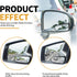 2 PCS Car Rear View Blind Spot Mirror, 3.7 x 1.4 Inches HD Rectangle Glass Adjustable Convex Wide Angle Rearview Mirror, Universal for Most Cars, ...