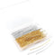 200 Pcs 70mm/2.76 Inch 21 Gauge Straight Ball Pins for Craft Earring Bracelet Necklace Pendant DIY Jewelry Making, Silver & Gold Color...
