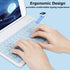 Bluetooth Wireless Keyboard and Mouse Combo,Ultra-Slim Ergonomic Small Rechargeable Bluetooth Keyboard Mouse Set for Apple iPad iPhone Samsung Tab...
