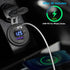 Qidoe 2 Pack PD3.0 20W and QC3.0 18W USB C Car Charger With LED Voltmeter and ON/Off Switch for Boat, RV, Truck, Golf Cart, Motorcycle...