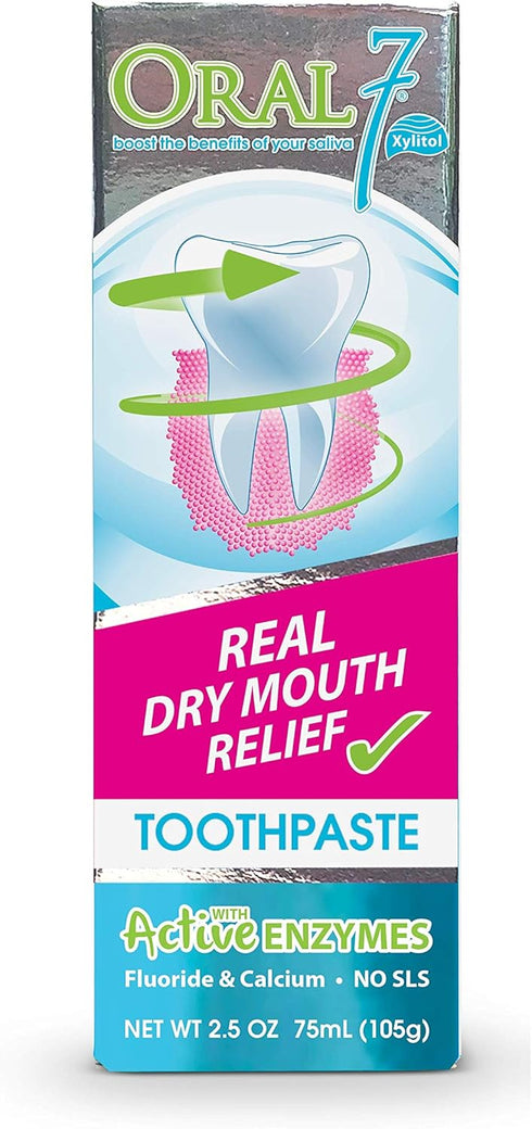 Dry Mouth Toothpaste Containing Enzymes with Xylitol, Moisturizing and Teeth Whitening Toothpaste, Promotes Gum Health and Fresh Breath, Oral Care...