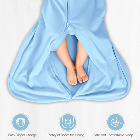 JELLYMONI Baby Sleep Sack 6-12 Months 100% Cotton Wearable Blanket, 0.5 TOG Soft Lightweight Toddler Sleeping Sack 2 Pack 2-Way Zipper Newborn Sle...