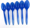 Color Changing Medium Weight Plastic Spoons, White to Blue Disposable Frozen Yogurt Ice Cream Spoons,Frozen Dessert Spoons 50Count...