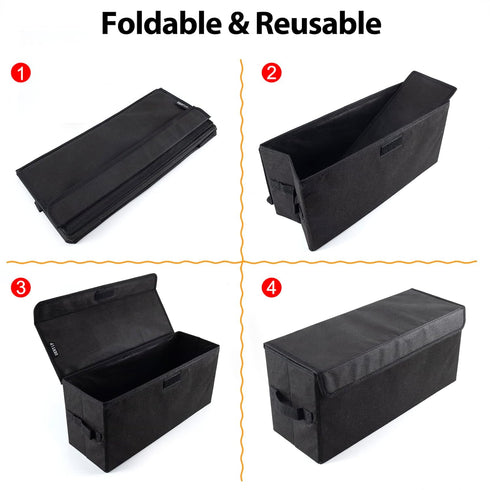 DVD Storage Boxes - Pack of 2 DVD Case Storage - 17.25" x 6.25" x 8",Container holds 40 DVDs in full jewel cases,80 DVDs in slim cases,and 200 dis...