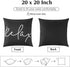 Waterproof Outdoor Throw Pillow Cover, 2 Pack Relax Printing Throw Pillow Case UV Protection Garden Cushion Cover for Patio Sofa Couch Balcony Chr...