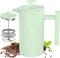 French Press Coffee Maker?12OZ Double Wall Vacuum Insulated 304 Stainless Steel for Home, Camping and Office...