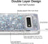 for Galaxy S10 Plus Case,Double Layer Design Bling Flowing Liquid Floating Sparkle Colorful Glitter Waterfall TPU Protective Phone Case for Galaxy...