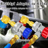 R1234yf to R134a Aadapter, 90 Degrees R134a to R1234yf Adapters, High/Low Pressure Side R1234yf Quick Couplers kit, R1234yf to R134a Conversion Ad...