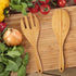 12 Inch Bamboo Wood Salad Servers, Cooking Utensils - Spoon and Fork...