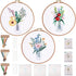 Boutigem 3 Pack Embroidery Kit for Beginners Flower Vase Pattern Fabric Cross Stitch Set with Embroidery Cloth Threads Needle Wire for DIY Sewing ...
