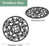 Teal Trivets for Hot Dishes, Silicone Hot Pads for Kitchen, Silicone Trivets for Hot Pots and Pans, Countertop and Tabletop Trivet Mat, Multi Use ...