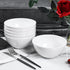 Melamine Cereal Bowls - 28oz White Melamine Bowls,6Pcs Soup Bowls Set for Kitchen,Unbreakable,Dishwasher Safe...