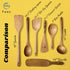 FAAY 18" Teak Long Wooden Spatula, Heavy Duty Stir Paddle for Cooking in Big Pot, Canning, Handcrafted from High Moist Resistance Teak, Wooden Spo...