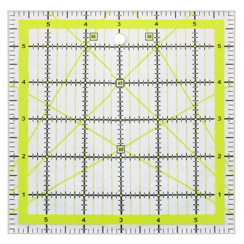 6X 6Inch Quilting Ruler Square Non-Slip Acrylic Quilting Rulerfor Quilting, Sewing and DIY Crafts Fabric Cutting Ruler...