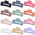 Sisiaipu 4.1 Inch Large Hair Claw Clips 12 Pcs Big Claw Clips for Thick Hair Square Hair Clips Jumbo Jaw Clips Bulk Hair Accessories for women and...