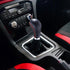Arenbel Red Stitched Leather Shifter Knob Replacement Type R Gear Head Manual Shift Lever Stick Handle Fit Most MT Cars, Black...