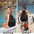 WANDF Swim Bag Mesh Drawstring Backpack Beach Backpack for Swimming, Gym, and Workout Gear...