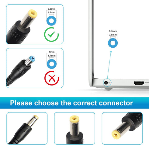 Futurebatt 19V 4.74A 90W AC Adapter Charger for Vizio E320VP M261VP LED LCD TV Power Supply Power Supply Cord...