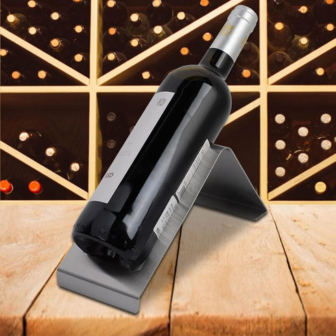 Zerodis Wine Holder,Stainless Steel Single Wine Bottle Rack Wine Storage Holder Red Wine Display Stand for Kitchen Pantry Cabinet Bar...